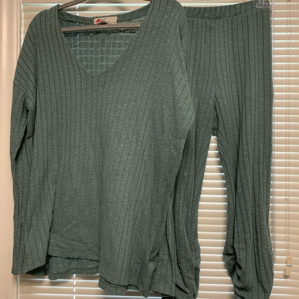 Free People Beach Green Set